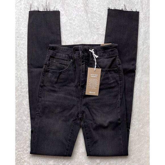 NWT Madewell Tall Curvy High-Rise Skinny Jeans in Black Sea, Size 23T - Picture 5 of 16